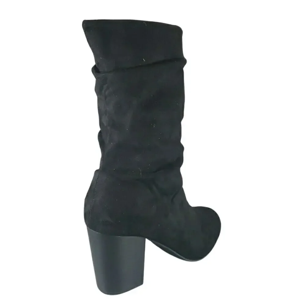 Mia Steffani Pull-On Suede Bootie - Black Nova - 3